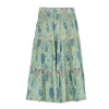 finger in the nose rosa long skirt pistachio camo