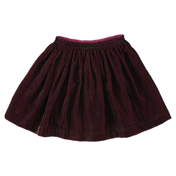 simple kids polis dobby skirt berry, free shipping kodomo boston