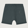 gray label shorts blue grey