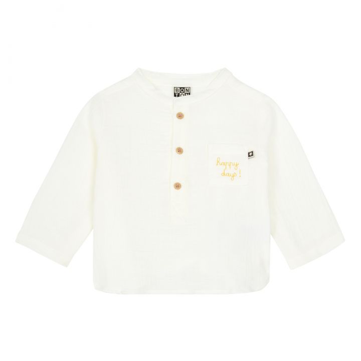 bonton matt baby shirt white