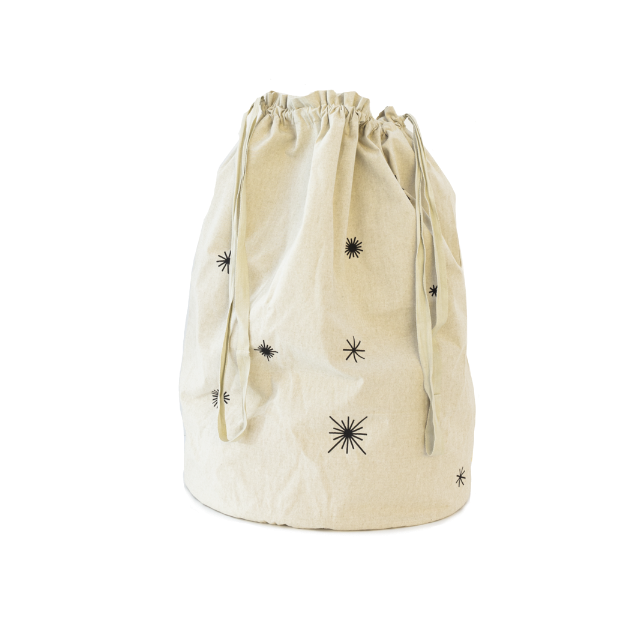 ferm living star christmas bag sand, kid's holiday accessories