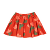 bobo choses sea flower all over woven skirt red