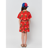 bobo choses sea flower all over woven skirt red