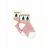 bonton christmas socks pink