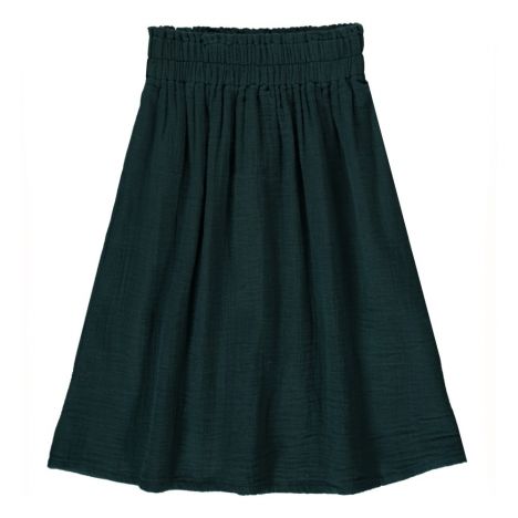 hundred pieces maxi skirt dark green - kodomo boston. free shipping.