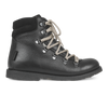 angulus tex boot black with zipper and laces, children's shoes